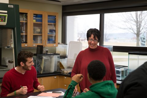 Dr. Provost and students